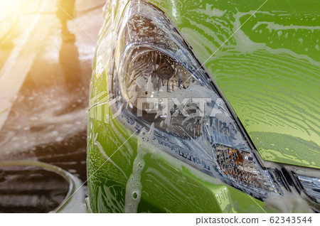 car wash with foam car wash with foam 62343544
