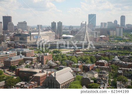 View from Boston to Bunker Hill Monument 62344199