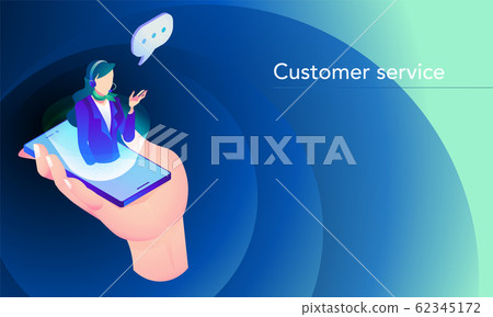 Online Customer Support Woman 62345172