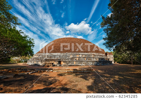 Kantaka Chetiya ancient ruined Buddhist daboga stupa in Mihintale, Sri Lanka Kantaka Chetiya ancient ruined Buddhist daboga stupa in Mihintale, Sri Lanka 62345285