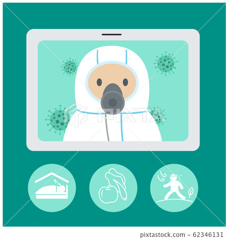 Concept of epidemic prevention.Vector flat illustration. Concept of epidemic prevention.Vector flat illustration. 62346131