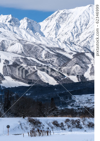 Hakuba village winter scenery Hakuba village winter scenery 62346999