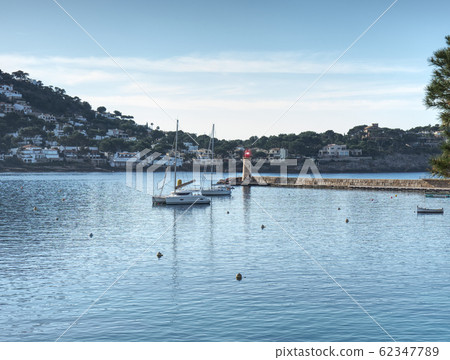 Pleasure yachts are anchored ar marina past, Pleasure yachts are anchored ar marina past, 62347789