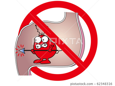 Heavy drinking and overeating prohibition mark Heavy drinking and overeating prohibition mark 62348316