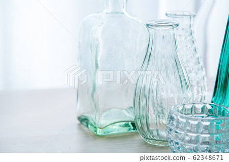 花瓶 玻璃 窗簾 62348671