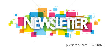 NEWSLETTER typography banner on background of... - Stock Illustration  [62348688] - PIXTA