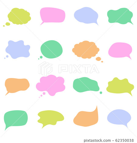 Blank speech bubbles.  62350038