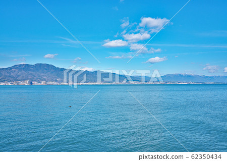 [Lake Biwa shore (Yumihama)] Yumihama, Otsu City, Shiga Prefecture 62350434