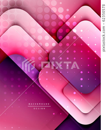 Rounded squares shapes composition geometric abstract background. 3D shadow effects and fluid gradients. Modern overlapping forms. Rounded squares shapes composition geometric abstract background. 3D shadow effects and fluid gradients. Modern overlapping forms. 62350578