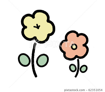 花朵的插圖/可愛/柔和的/材料 62351054