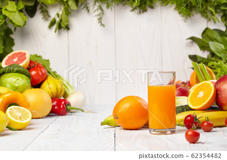 Various Freshly Vegetable Juices for Detox 62354482