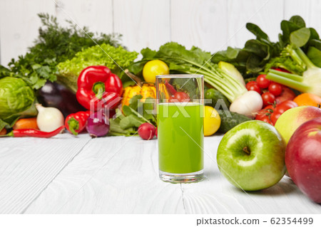Various Freshly Vegetable Juices for Detox 62354499