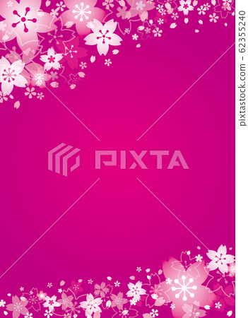 粉色櫻花背景框架 62355240