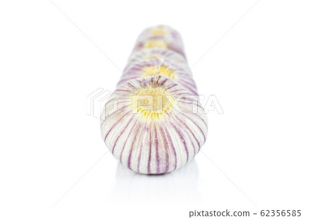 Single clove garlic isolated on white 62356585
