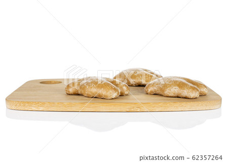 Sweet brown gingerbread isolated on white Sweet brown gingerbread isolated on white 62357264