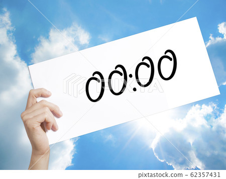 00:00  Sign on white paper. Man Hand Holding Paper 62357431