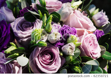 Beautiful wedding bouquet of fresh fresh flowers. Beautiful wedding bouquet of fresh fresh flowers. 62358721