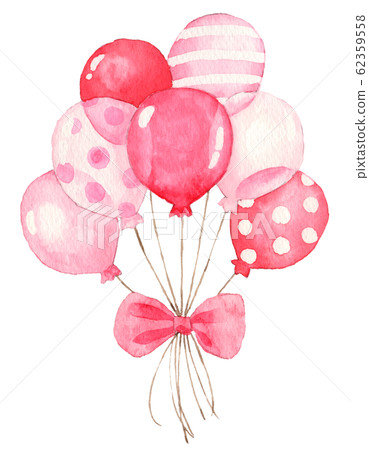 氣球（束）_紅色 62359558