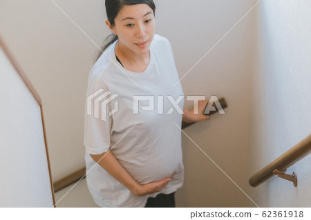 last month of pregnancy, stair, staircase 62361918