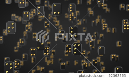 braille alphabet on dark background. 3d braille alphabet on dark background. 3d 62362363