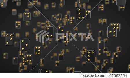 braille alphabet on dark background. 3d 62362364