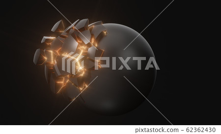 strangely cracking sphere. technological and 62362430