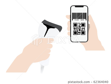 智能手機和條形碼閱讀器 62364040