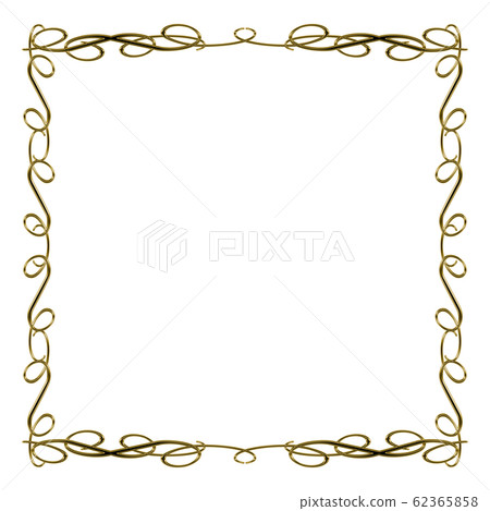Gold baroque ornaments with metal texture, ornaments, decorations and boxes | Gold baroque ornaments with metal texture, ornaments, decorations and boxes | 62365858
