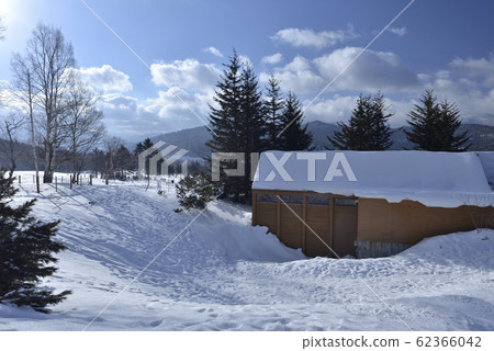 Japan, Hokkaido, winter, houses, snow, landscape Japan, Hokkaido, winter, houses, snow, landscape 62366042