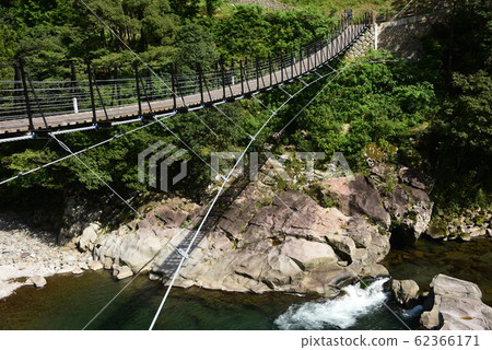Color bridge of Kamikatsu-cho, Katsuura-gun, Tokushima Color bridge of Kamikatsu-cho, Katsuura-gun, Tokushima 62366171