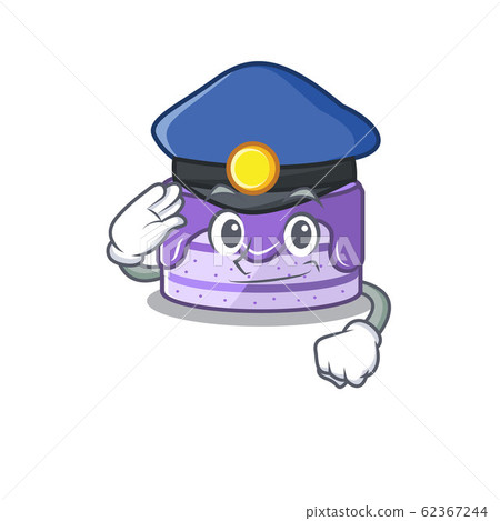 A manly blueberry cake Cartoon concept working as a Police officer A manly blueberry cake Cartoon concept working as a Police officer 62367244