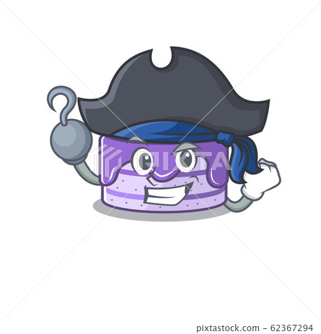 Cute blueberry cake mascot design with a hat Cute blueberry cake mascot design with a hat 62367294