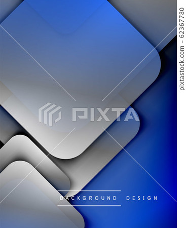 Rounded squares shapes composition geometric abstract background. 3D shadow effects and fluid gradients. Modern overlapping forms. Rounded squares shapes composition geometric abstract background. 3D shadow effects and fluid gradients. Modern overlapping forms. 62367780