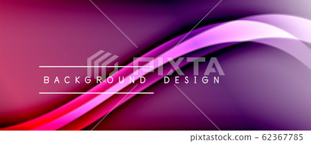 Dynamic trendy fluid color gradient abstract background with flowing wave lines. Vector Illustration Dynamic trendy fluid color gradient abstract background with flowing wave lines. Vector Illustration 62367785