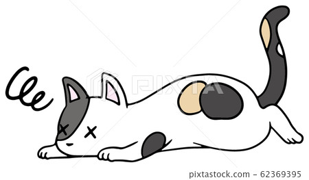 一隻墮落的貓(三頭毛)_虛弱的面孔的插圖 一隻墮落的貓(三頭毛)_虛弱的面孔的插圖 62369395