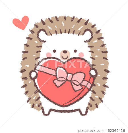 Hedgehog Valentine's Day 62369416