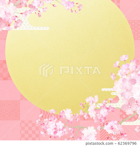 Background-Japanese-Japanese-Japanese pattern-Japan-Spring-Cherry-Month-Night cherry 62369796