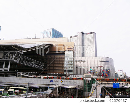 Osaka JR Osaka Station South exit of JR Osaka Station in winter (from the south direction) 62370487