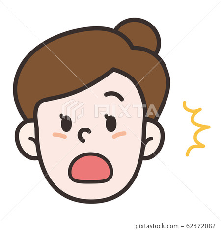 女人的臉驚訝 62372082