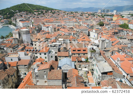 Croatia, Dalmatia, Split, view from the cathedral bell tower Croatia, Dalmatia, Split, view from the cathedral bell tower 62372458