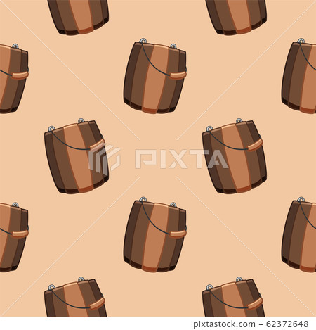 Cartoon style wooden buckets for bathhouse-插圖素材 [62372648] - PIXTA圖庫
