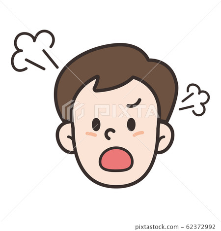 Male face angry 62372992