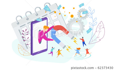 Attracting potential customers. Advertising company Attracting potential customers. Advertising company 62373430