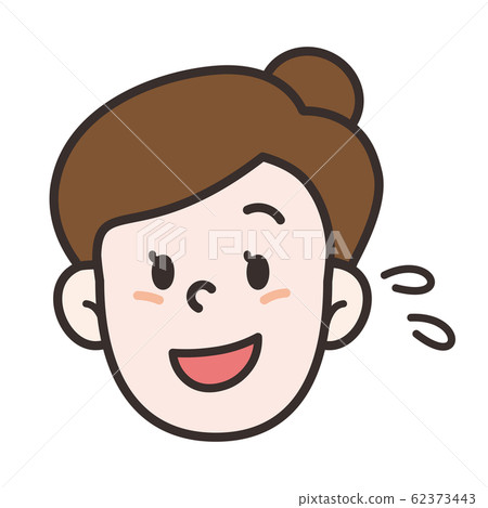 Woman face smile sweat - Stock Illustration [62373443] - PIXTA