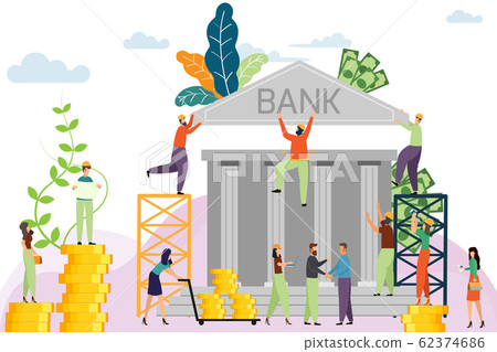 Template with construction tower crane Money 62374686