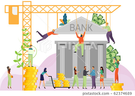 Template with construction tower crane Money Template with construction tower crane Money 62374689