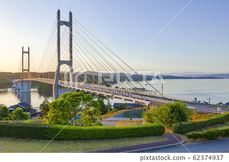 A view of the twin bridge from Nagaura Uroi Park in Nanao City, Ishikawa Prefecture A view of the twin bridge from Nagaura Uroi Park in Nanao City, Ishikawa Prefecture 62374937