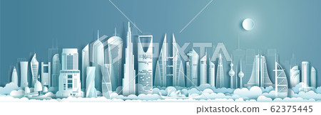 Travel architecture landmark of Jordan with modern Travel architecture landmark of Jordan with modern 62375445