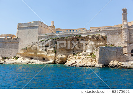 View of Fort Saint Elmo on sunny day in Malta 62375691