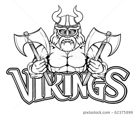 Viking Warrior Sports Mascot - Stock Illustration [62375899] - PIXTA